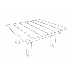 Tavolo in legno autoclavato...